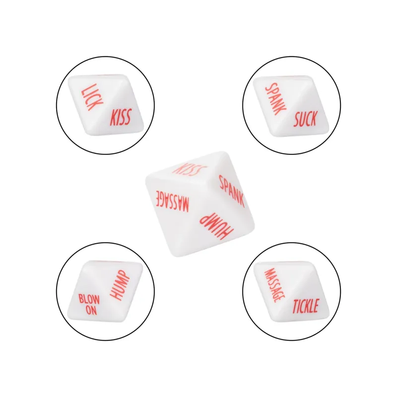 Tempt & Tease Acrylic Dice Game for Couples