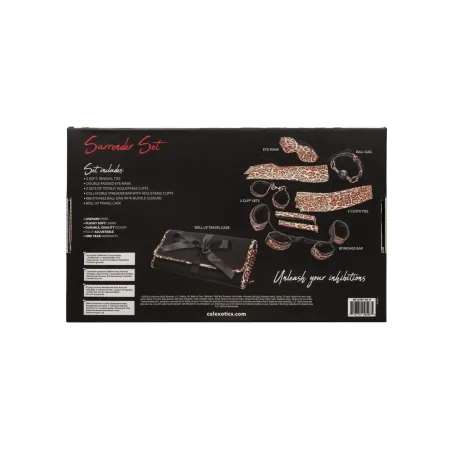 Animal Print Bondage Set with Spreader Bar and Travel Case