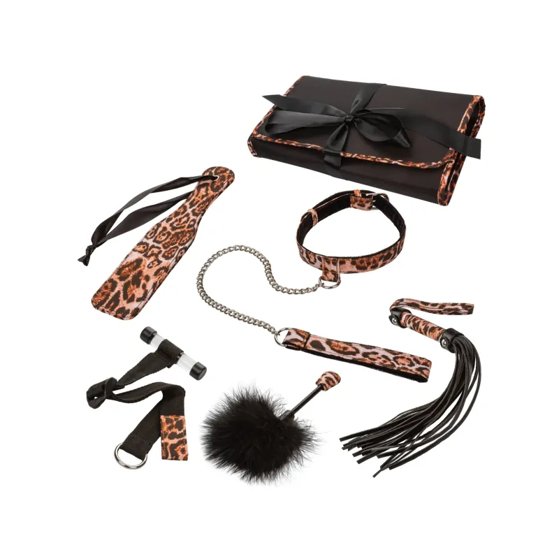 Animal Print Bondage Adventure Set with Travel Case