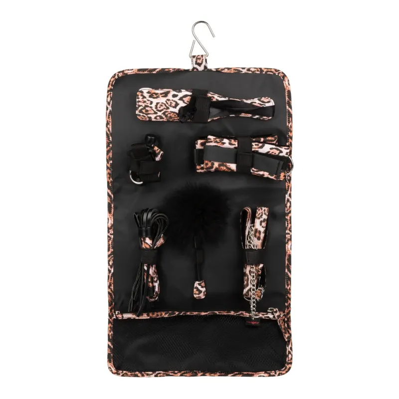 Animal Print Bondage Adventure Set with Travel Case
