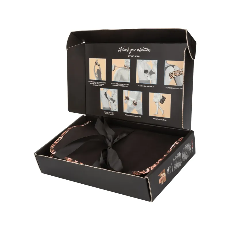 Animal Print Bondage Adventure Set with Travel Case