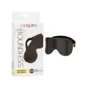 Blackout Blindfold Eye Mask with Padded PU Vegan Leather