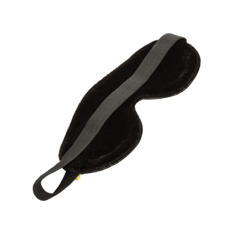 Blackout Blindfold Eye Mask with Padded PU Vegan Leather