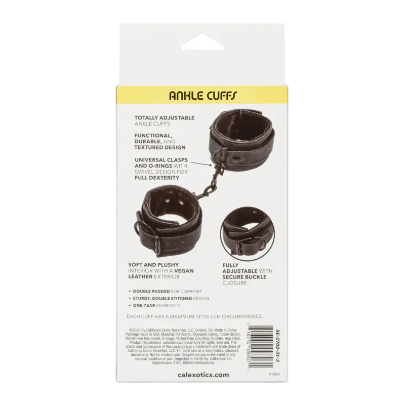 Boundless Ankle Cuffs with Swivel D-Ring