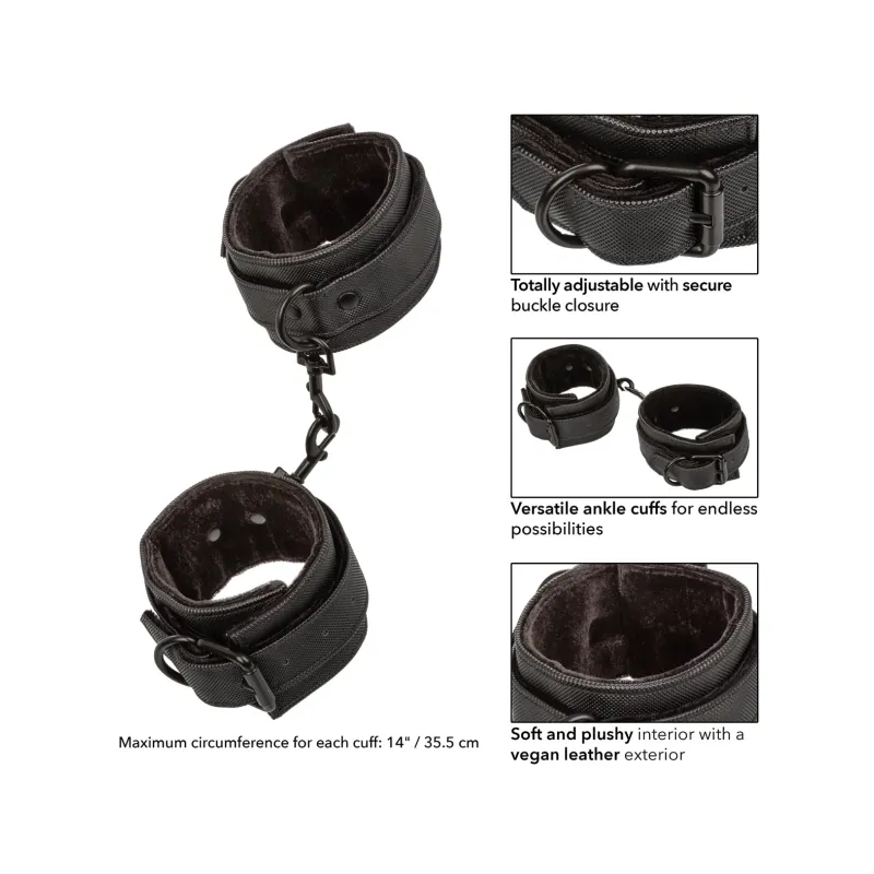 Boundless Ankle Cuffs with Swivel D-Ring