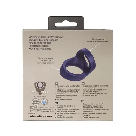 Viceroy Max Dual Cock Ring with Shaft and Scrotum Support