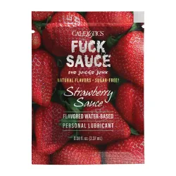 Strawberry Flavored Water Based Lubricant Sachet