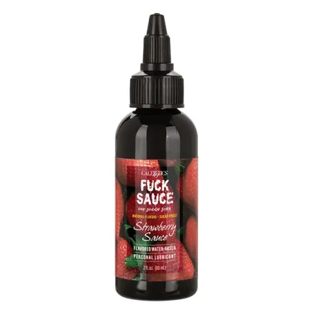 Fuck Sauce Strawberry Flavored Water Based Lubricant 2 oz