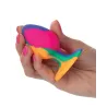 Tie Dye Silicone Butt Plug with Suction Cup Base
