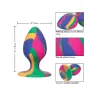 Tie Dye Silicone Butt Plug with Suction Cup Base