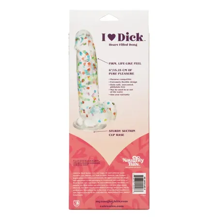 Heart Confetti Suction Cup Dong