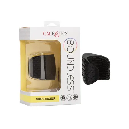 Boundless Grip Vibrating Stroker with Textured Silicone Sleeve
