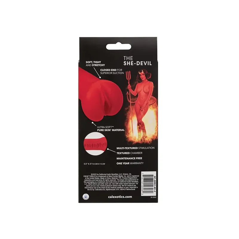 She-Devil Closed-End Stroker with Textured Chamber