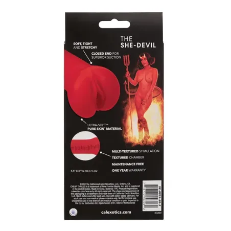 She-Devil Closed-End Stroker with Textured Chamber