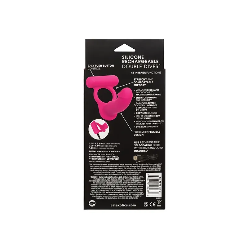 Vibrating Cock Ring with Probe and Teaser