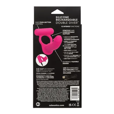 Vibrating Cock Ring with Probe and Teaser