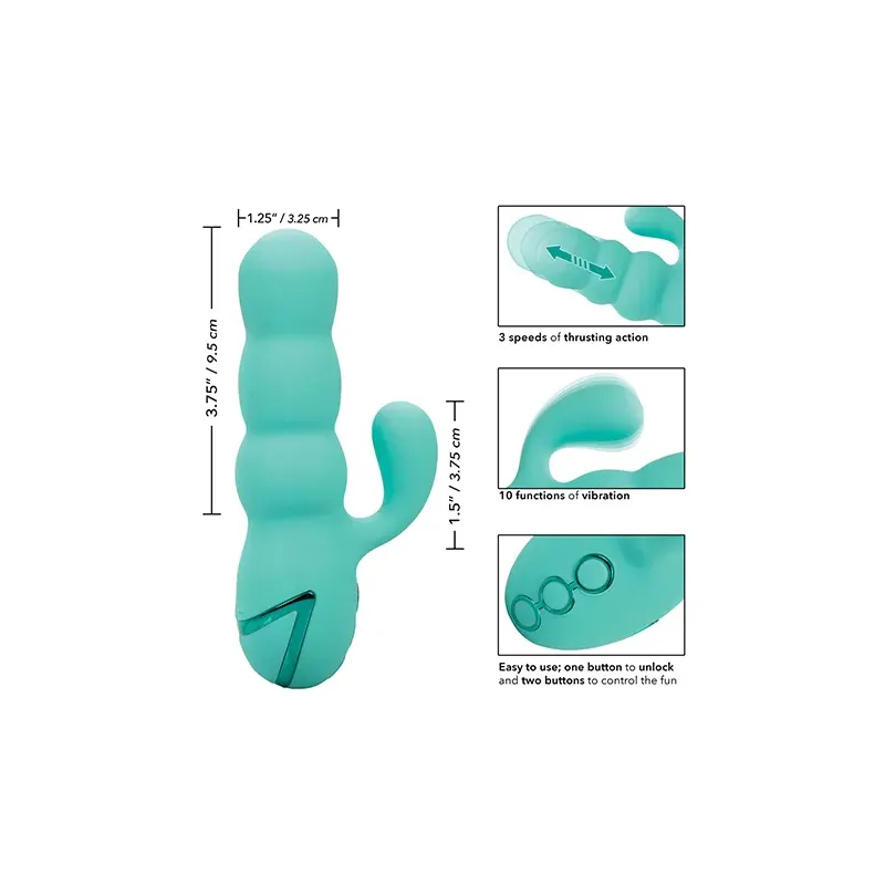 Del Mar Diva Rabbit Vibrator with Thrusting Shaft