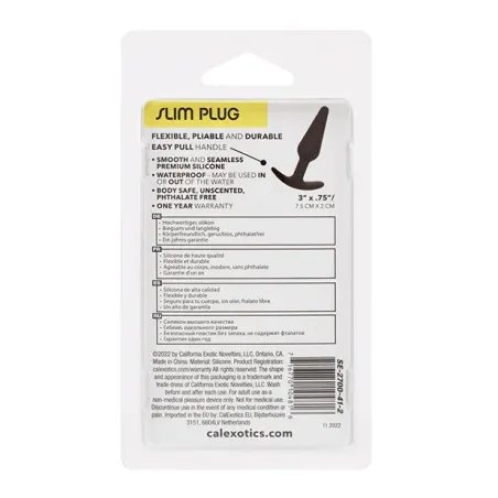 Boundless Slim Plug with Tapered Body and Pull Handle