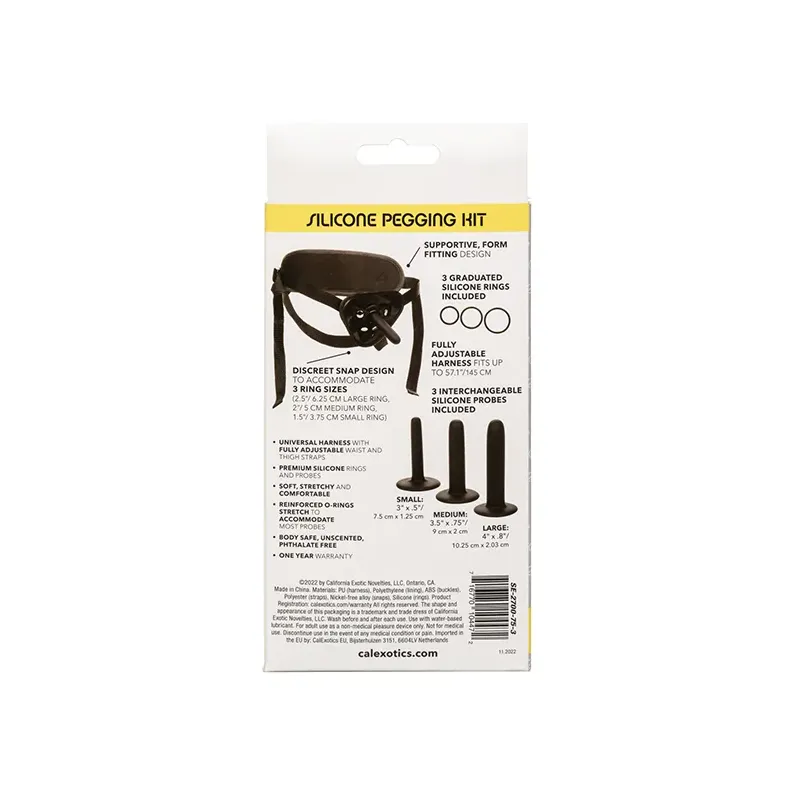 Boundless Silicone Pegging Kit with Harness and Graduated Probes