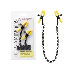 Boundless Adjustable Nipple Clamps with Crystal Chain
