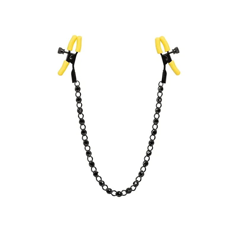 Boundless Adjustable Nipple Clamps with Crystal Chain