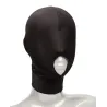 Bondage Hood with Open Mouth and Sight-Restricting Design