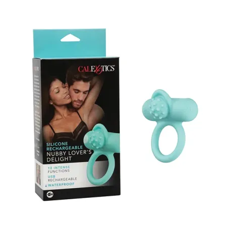 Silicone Nubby Vibrating Cock Ring with Memory Chip