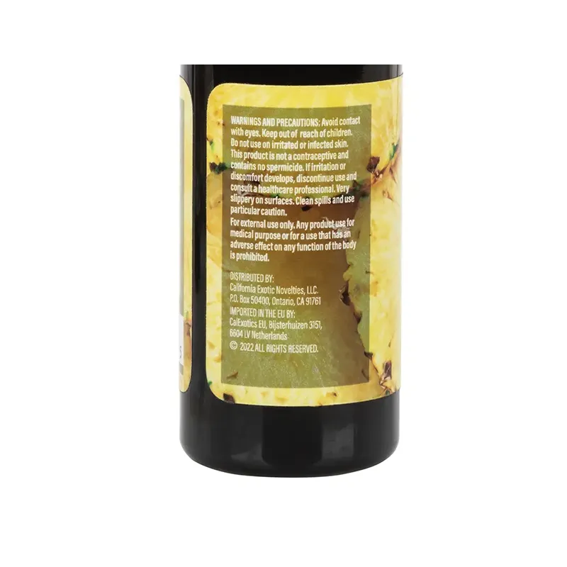 Pineapple Flavored Water-Based Lubricant with Warming Effect 2 oz