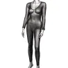 Radiance Crotchless Bodysuit with Rhinestones