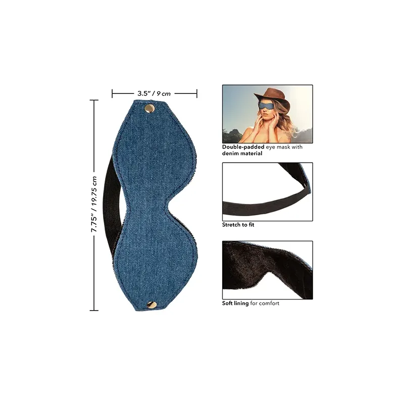 Denim Eye Mask with Double Padding