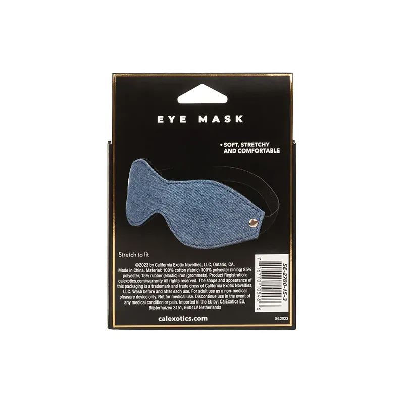 Denim Eye Mask with Double Padding