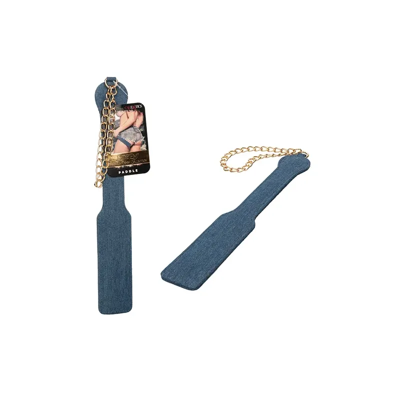 Denim Paddle with Chain Wrist Strap