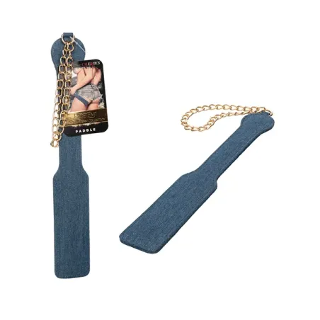 Denim Paddle with Chain Wrist Strap