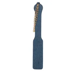 Denim Paddle with Chain Wrist Strap