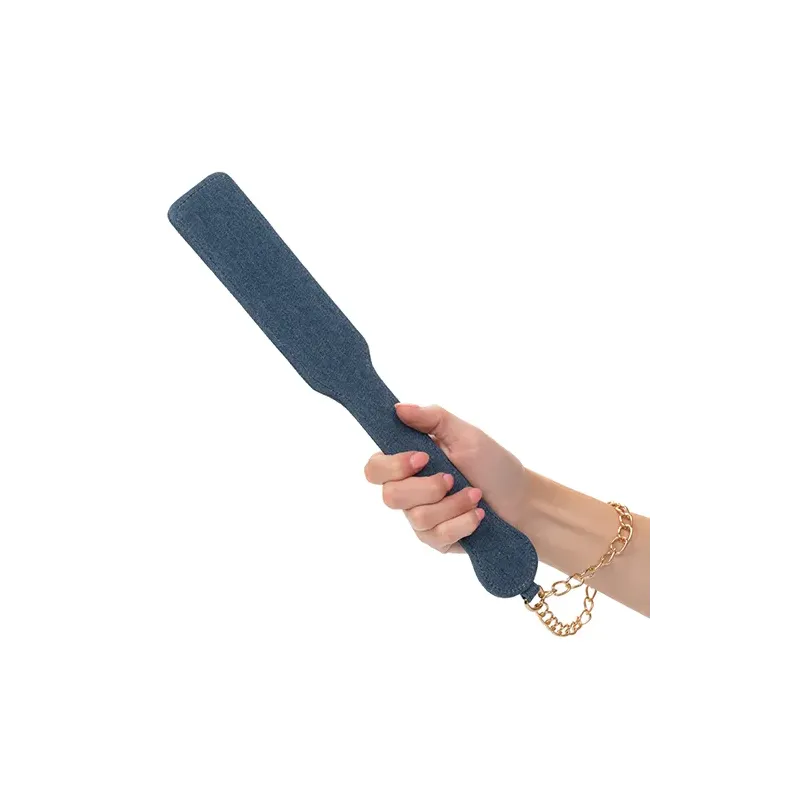 Denim Paddle with Chain Wrist Strap