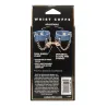 Denim Wrist Cuffs with D-Rings and Chain