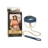 Denim Collar with Detachable Leash