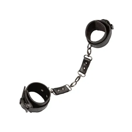 Euphoria Collection Wrist Cuffs with Adjustable Buckle and D-Rings