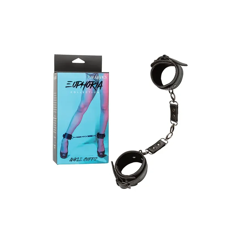 Euphoria Collection Ankle Cuffs with Swivel D-Rings