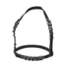 Halter Buckle Body Harness in Black