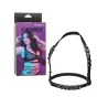 Plus Size Halter Buckle Harness with Velvet Interior