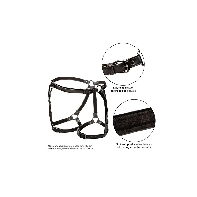 Plus Size Riding Thigh Harness with Adjustable Straps