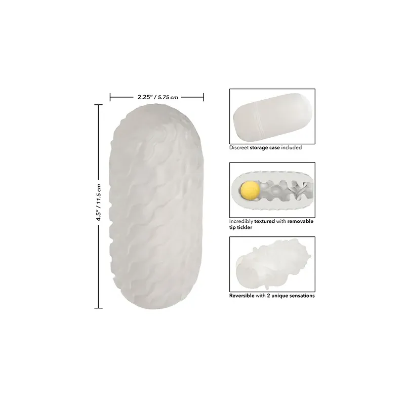 Reversible Squishy Ball Stroker with Tip Tickler