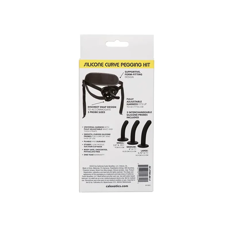 Curved Silicone Pegging Kit with Adjustable Harness