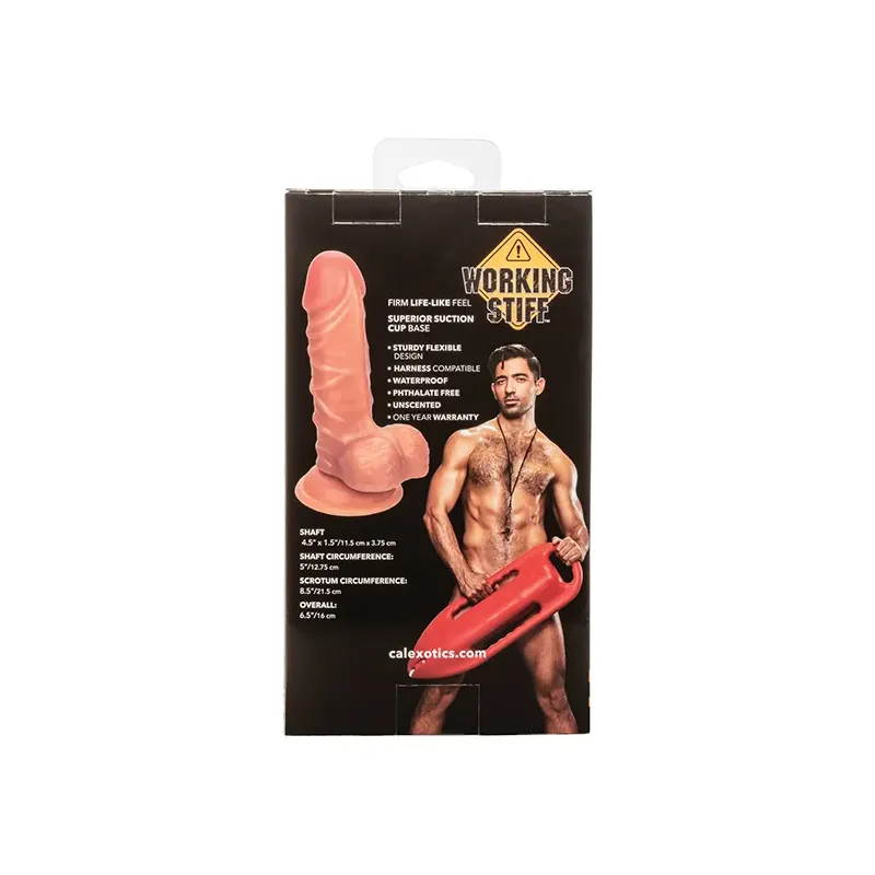 The Lifeguard Suction Cup Dildo in Tan