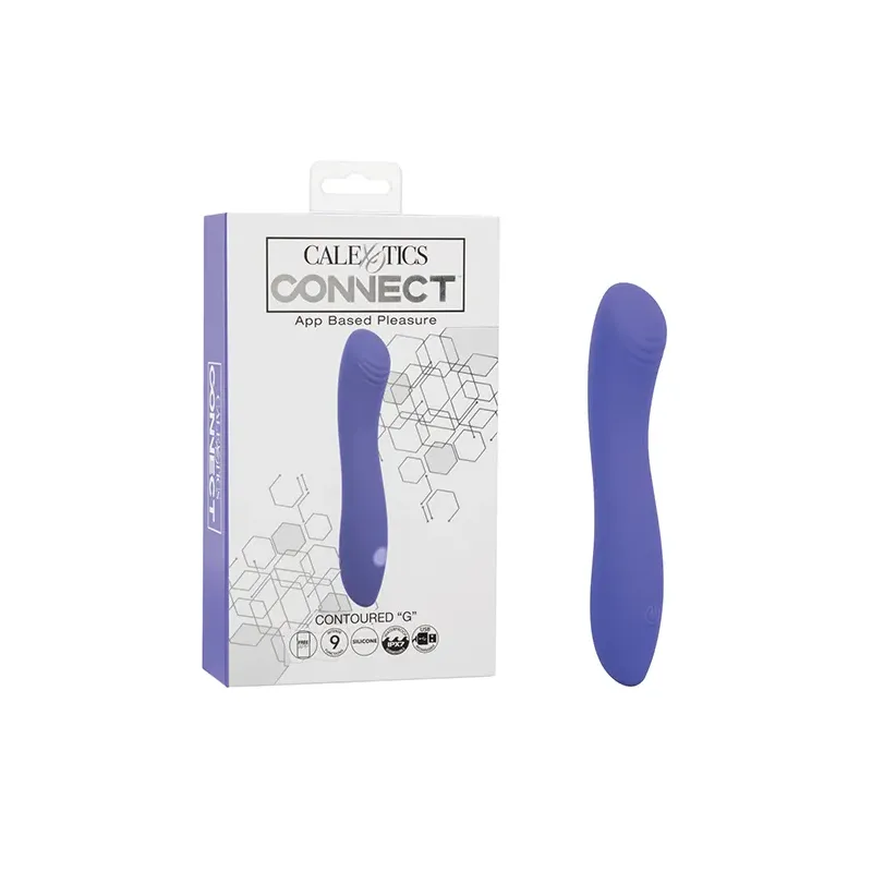 App-Controlled Contoured G-Spot Vibrator with Ridged Head