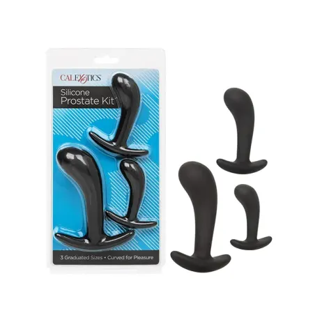 Silicone Anal Training Kit with Prostate Curve, 3 Piece