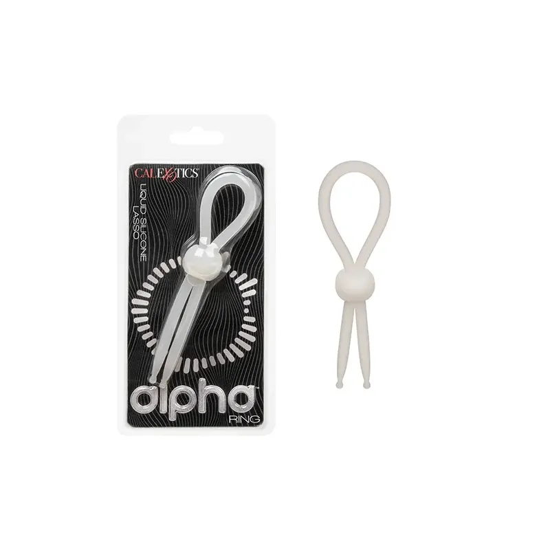 Liquid Silicone Lasso Cock Ring with Adjustable Cinch