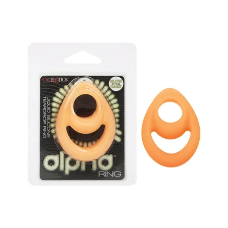 Glow in the Dark Liquid Silicone Teardrop Cock Ring