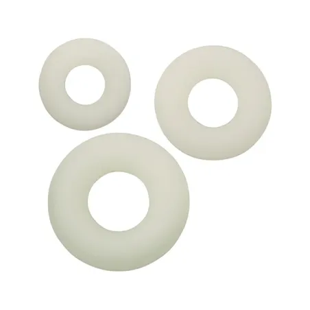 Glow in the Dark Silicone Cock Ring Set of 3